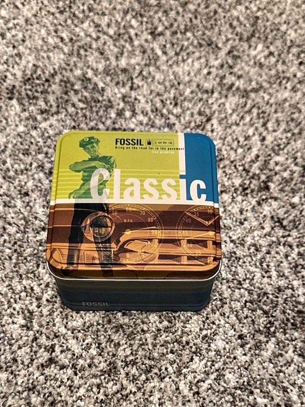 Fossil Graphic Storage Tin- Empty